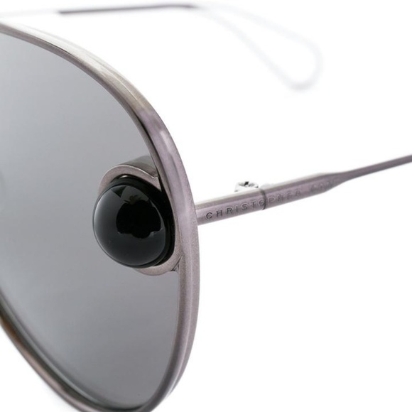 Christopher Kane Black Aviator Sunglasses - Picture 4 of 5